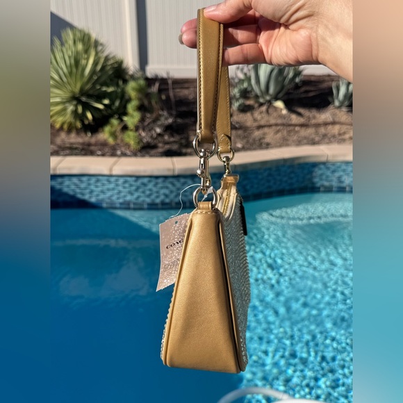 COACH Teri Mini Crossbody Bag decorated with crystals NEW - Picture 4 of 14